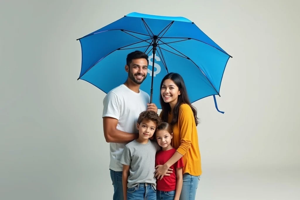 família utilizando seguro de vida