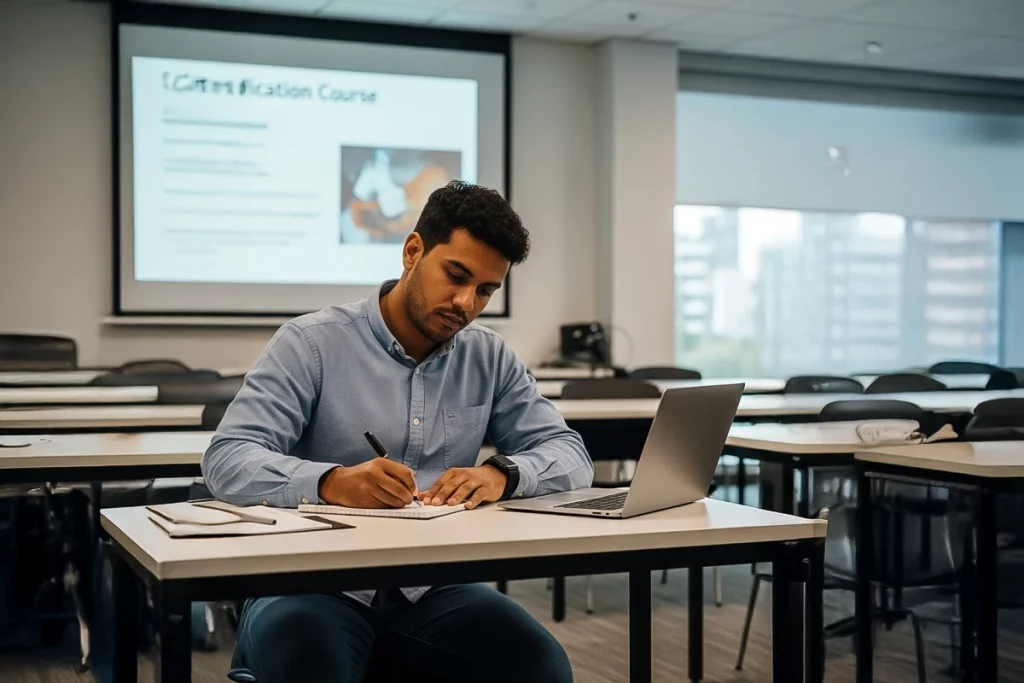 Imigrante buscando validação de diploma na área técnica